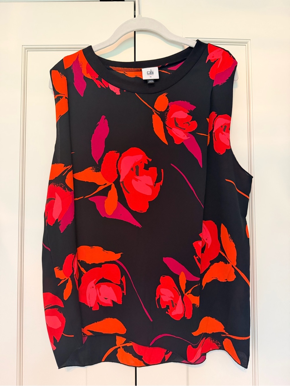 CAbi Sleeveless Floral Blouse